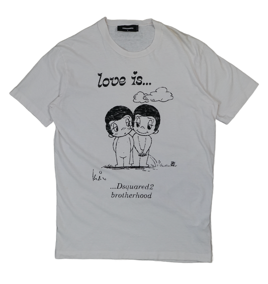 Dsquared2 Love is White T-Shirt