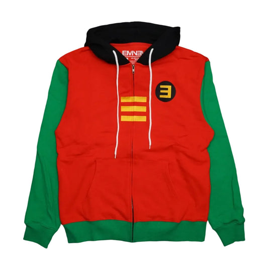 Eminem Rapboy Hoodini Red/Green Zip Hoodie - Eminem - SecondPlace