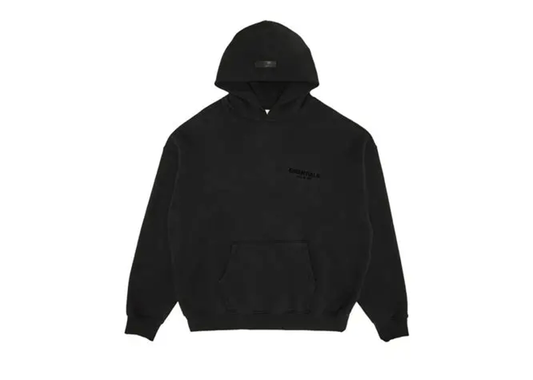 Essentials Stretch Limo Pullover Black Hoodie - Essentials - SecondPlace
