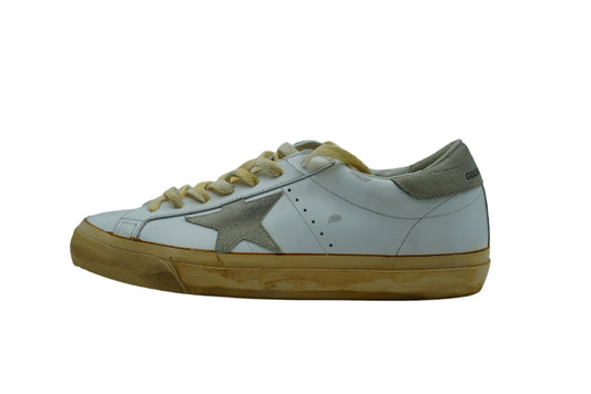 Golden Goose Super - Star Beige Sole White Leather - Golden Goose - SecondPlace