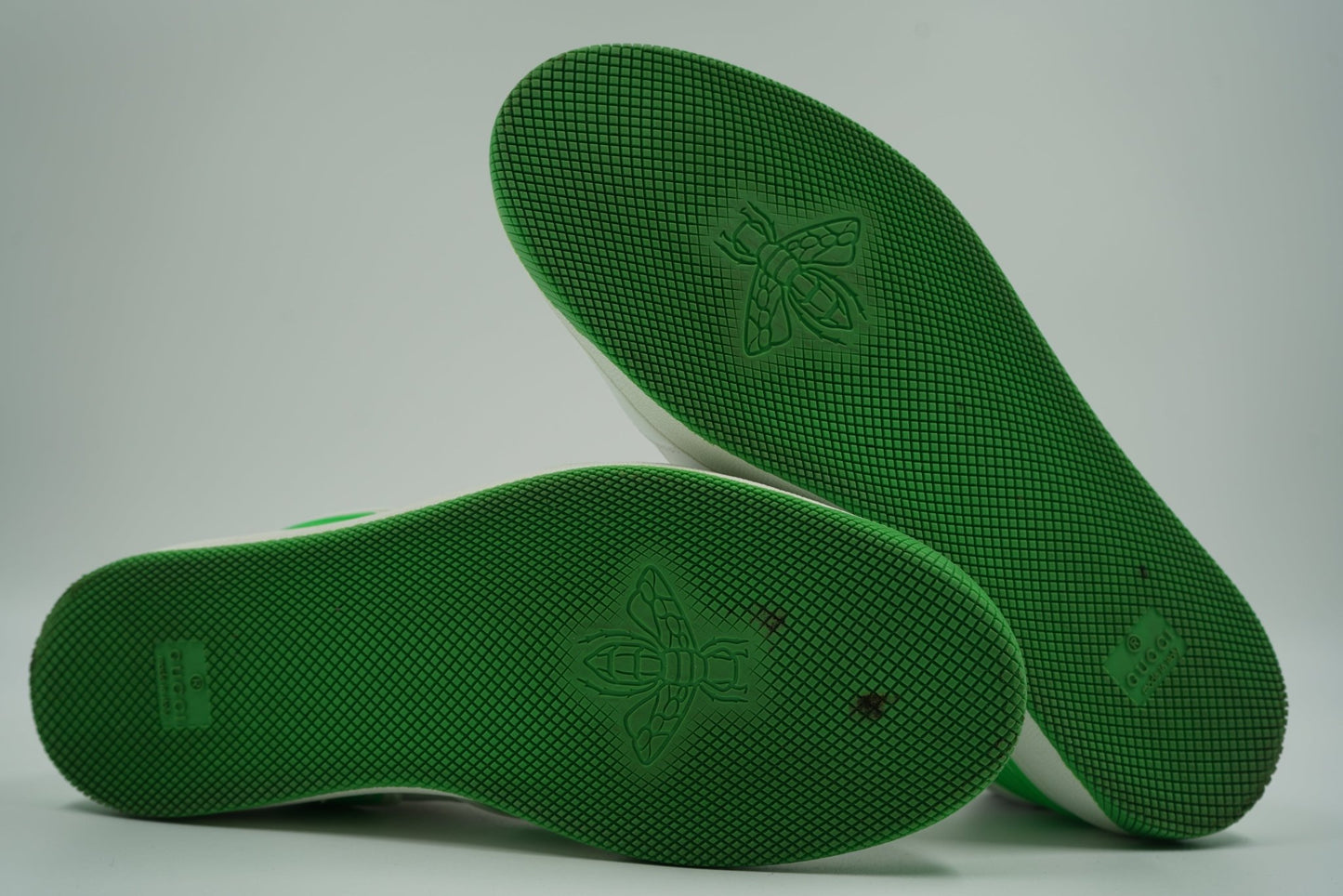 Gucci Basket Low White Demetra Green - Gucci - SecondPlace