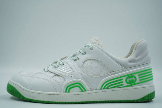 Gucci Basket Low White Demetra Green - Gucci - SecondPlace