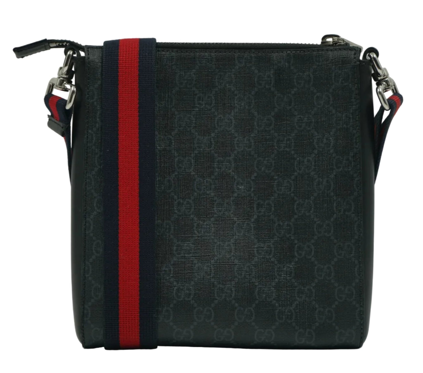 Gucci Black Canvas Logo Small Messenger Bag - Gucci - SecondPlace