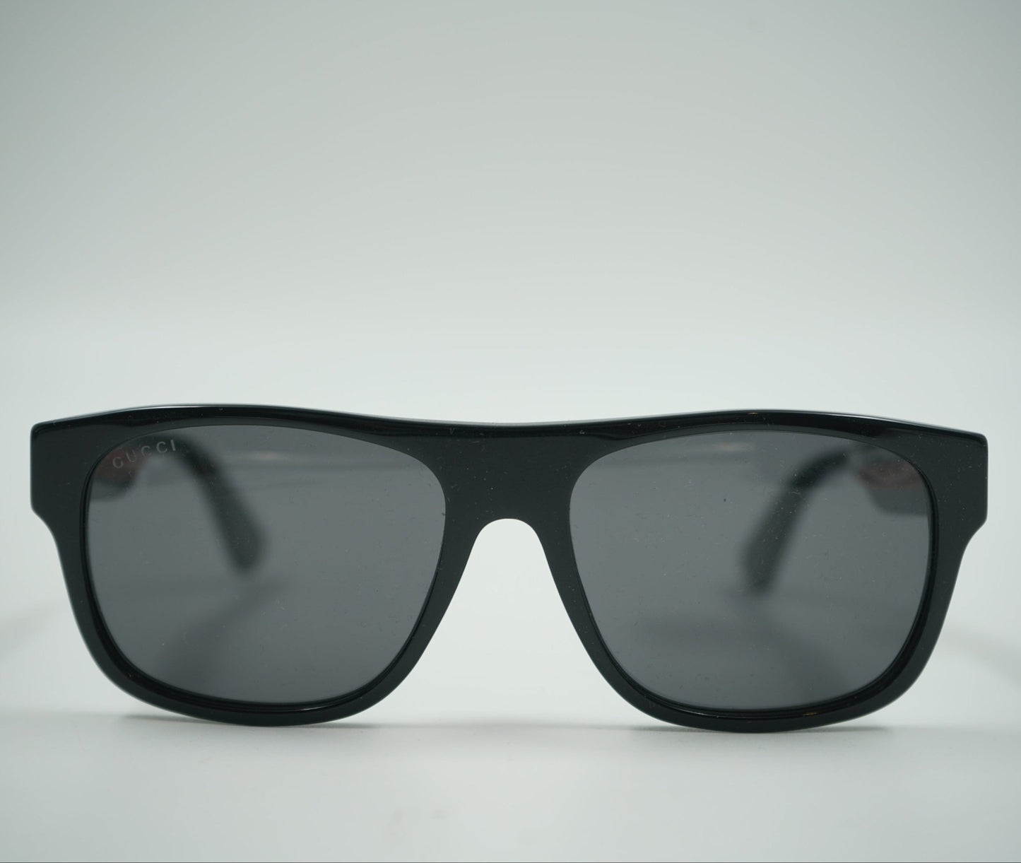 Gucci Black Square Frames Red/Green Sunglasses - Gucci - SecondPlace