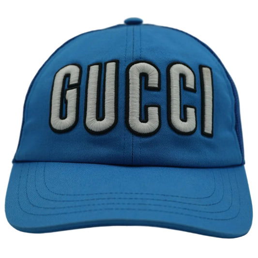 Gucci Blue Embroidery Baseball Cap - Gucci - SecondPlace