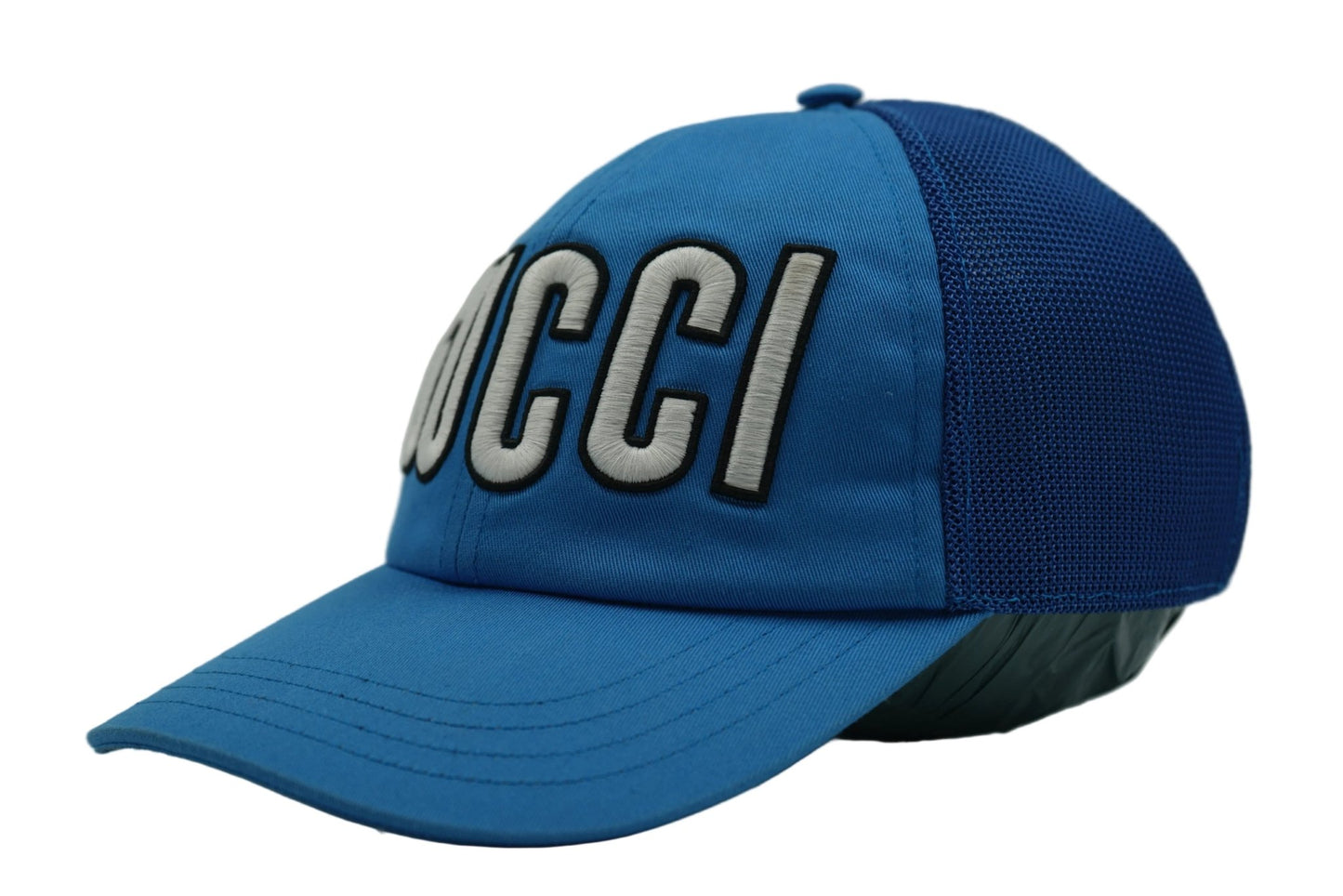 Gucci Blue Embroidery Baseball Cap - Gucci - SecondPlace