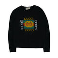 Gucci Fake Logo Black Crewneck