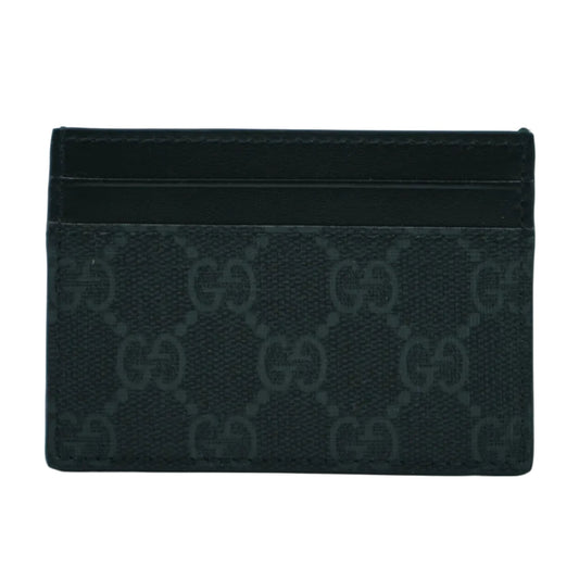 Gucci GG Black/Grey Card Holder - Gucci - SecondPlace