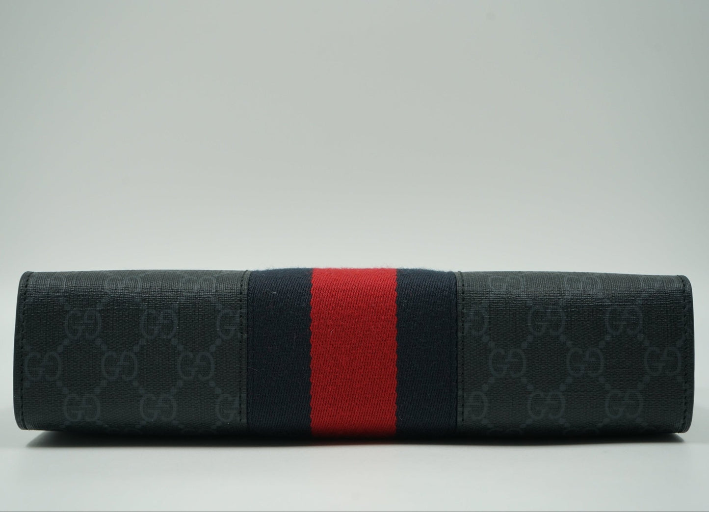 Gucci GG Navy Blue/Red Stripe Black Pouch - Gucci - SecondPlace