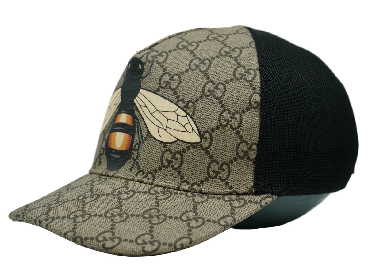 Gucci GG Print Bee Beige Baseball Cap - Gucci - SecondPlace