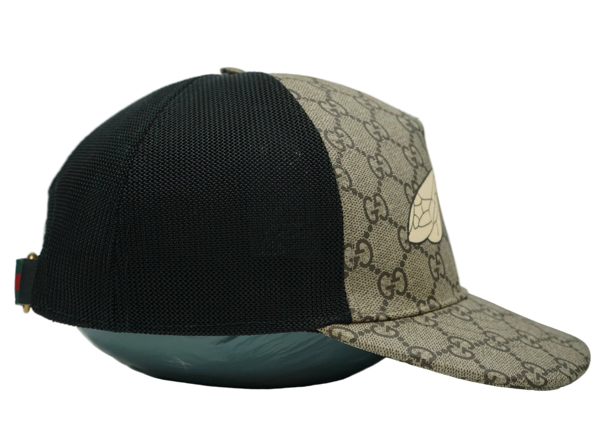 Gucci GG Print Bee Beige Baseball Cap - Gucci - SecondPlace