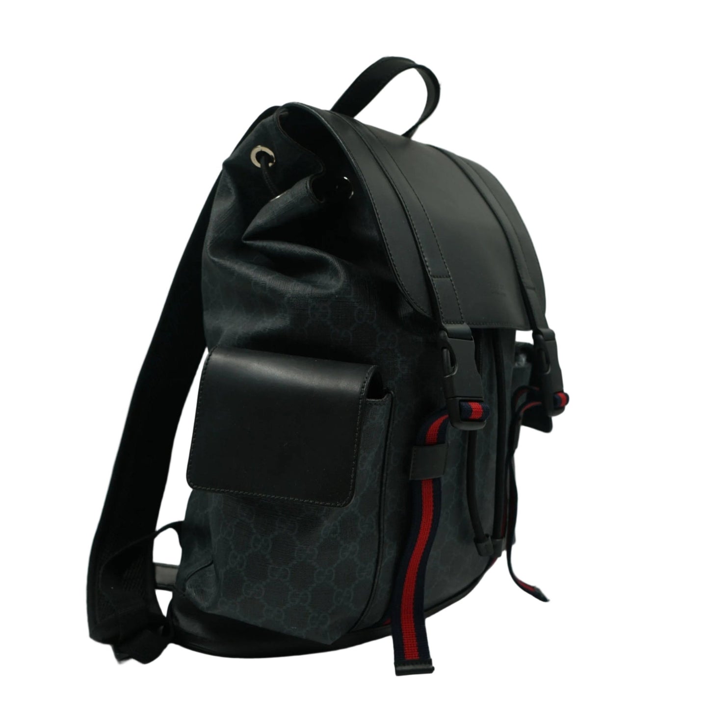 Gucci GG Supreme Canvas Black Backpack - Gucci - SecondPlace