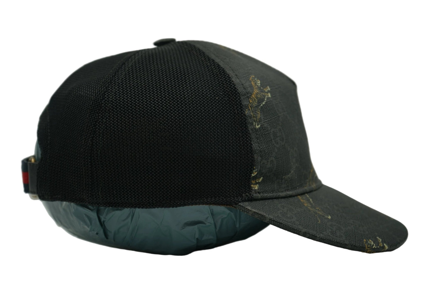 Gucci GG Tiger Print Baseball Black Cap - Gucci - SecondPlace