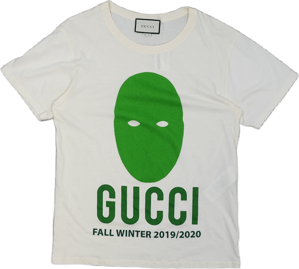 Gucci Green Mask 2019 Beige T-Shirt - Gucci - SecondPlace