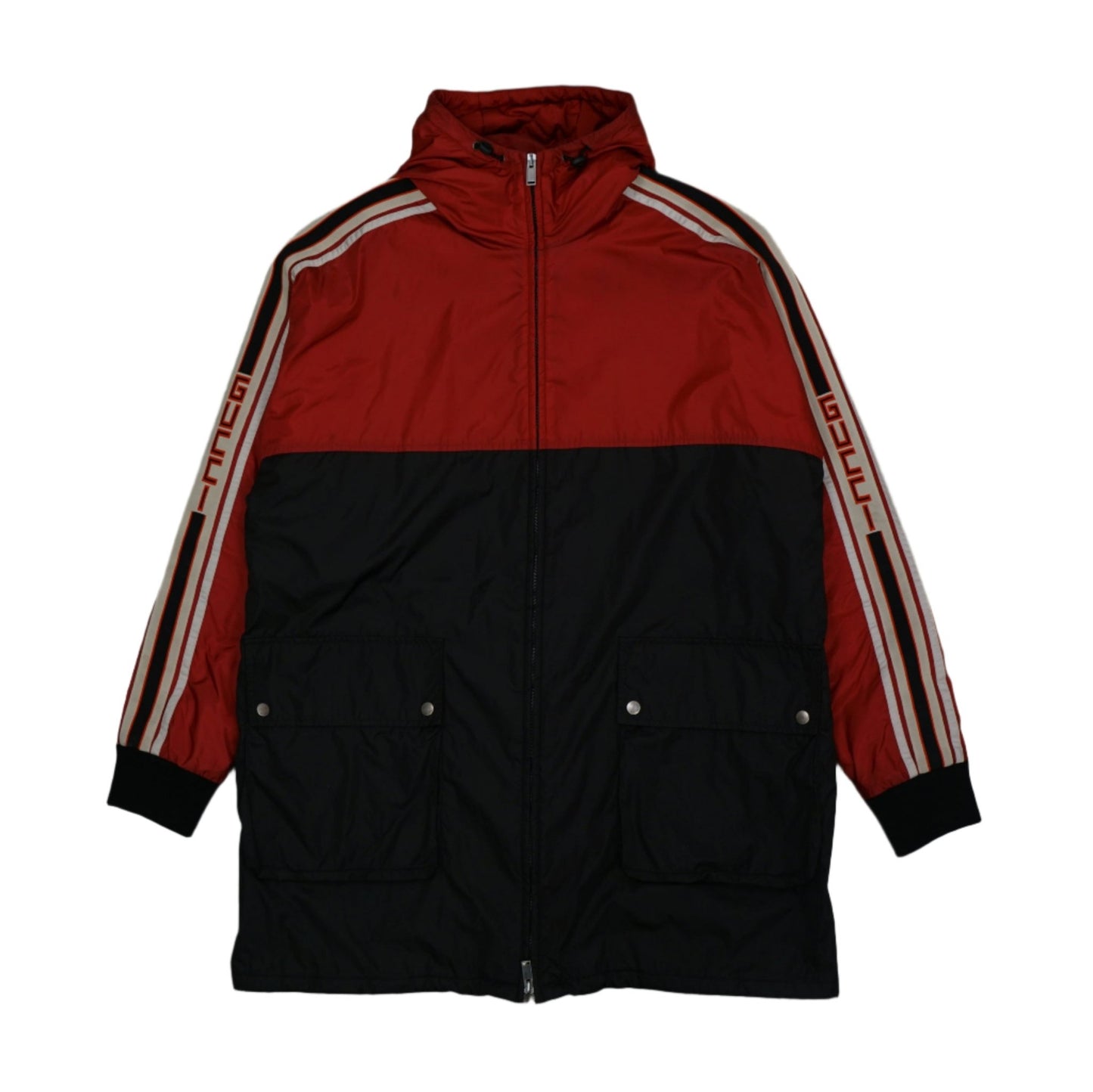 Gucci Logo Stripe Outwear Red/Black Jacket - Gucci - SecondPlace