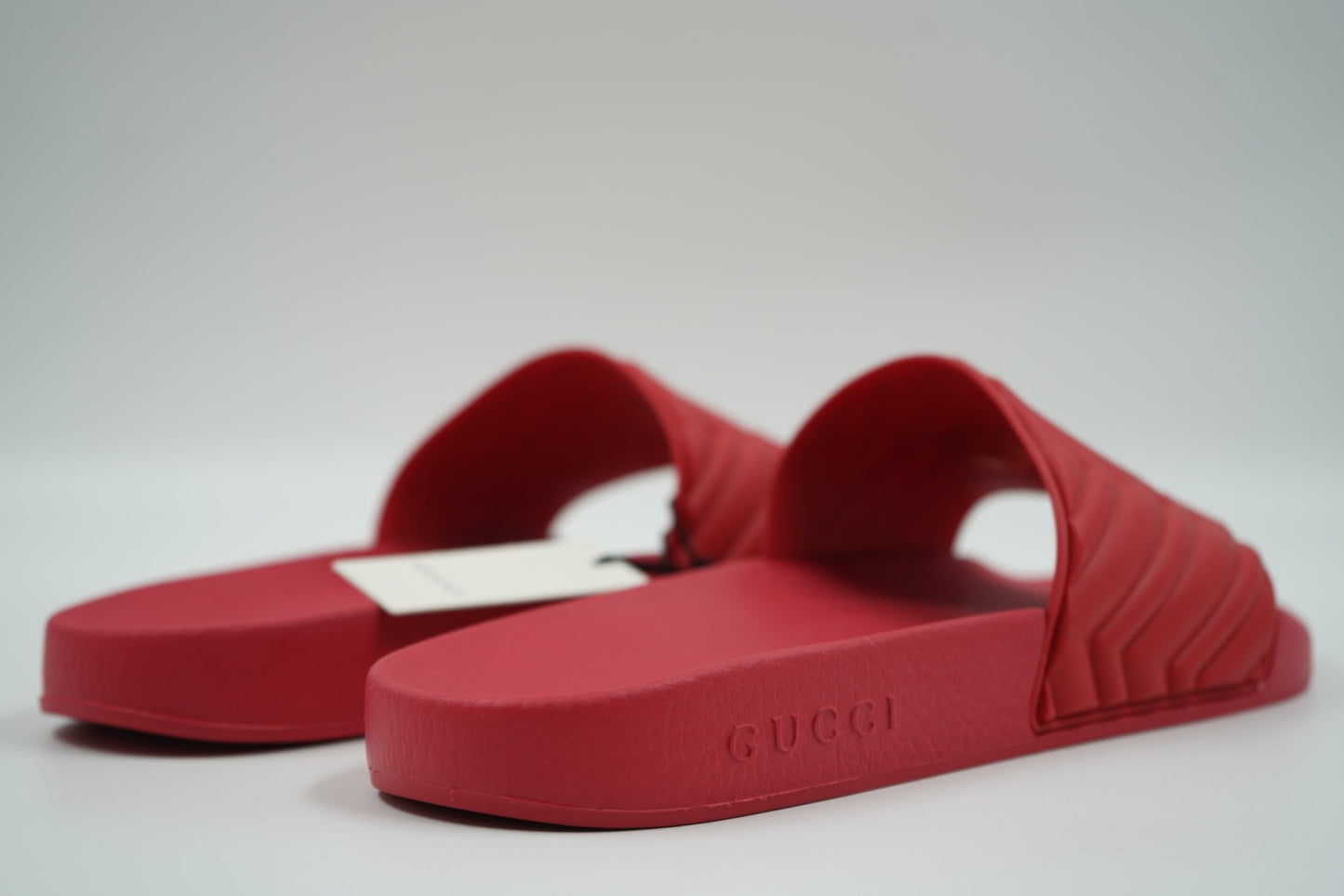 Gucci Red Slides - Gucci - SecondPlace