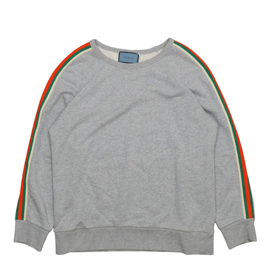 Gucci Red/Green Stripe Grey Sweatshirt - Gucci - SecondPlace