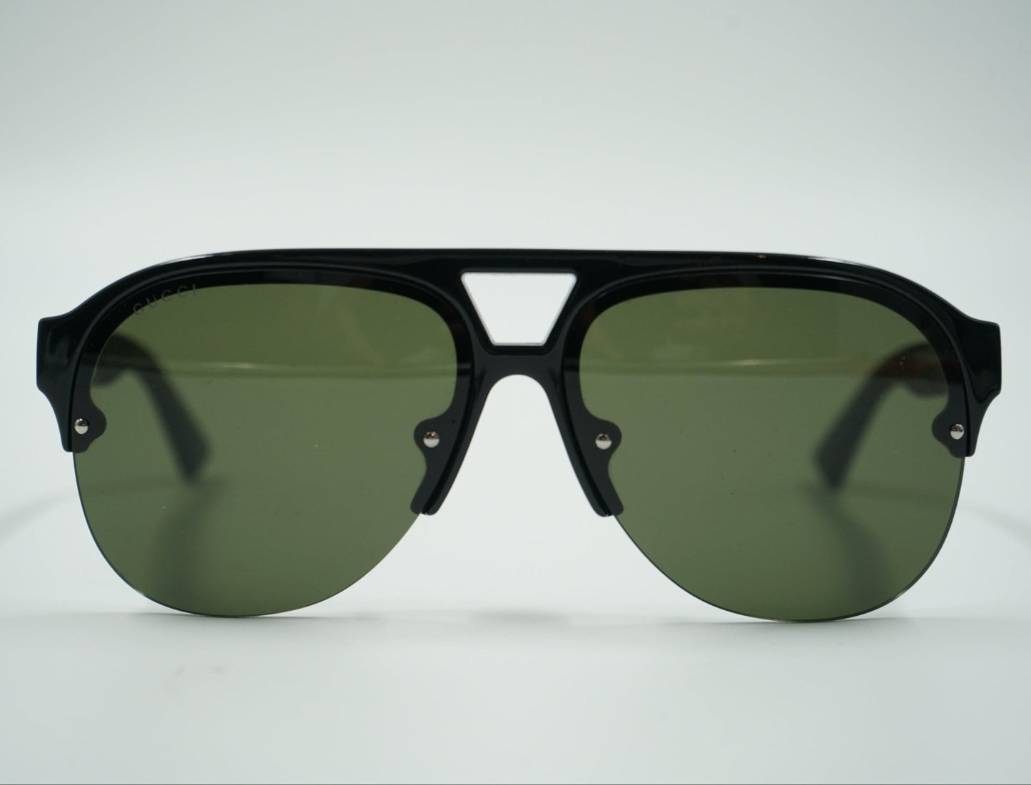 Gucci Rubber Aviator Black Sunglasses - Gucci - SecondPlace