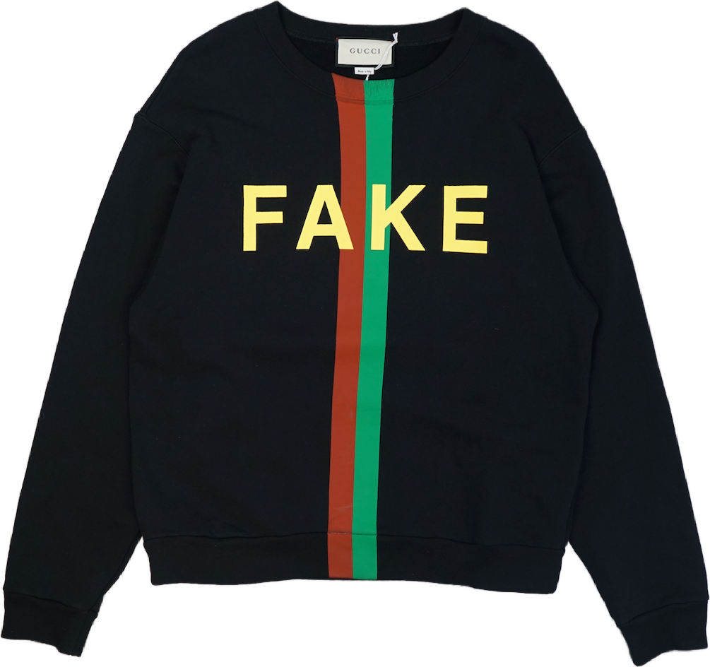 Gucci Not Fake Black Crewneck