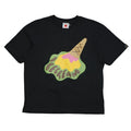Ice Cream Dropped Ice Cream Cone Black T-Shirt
