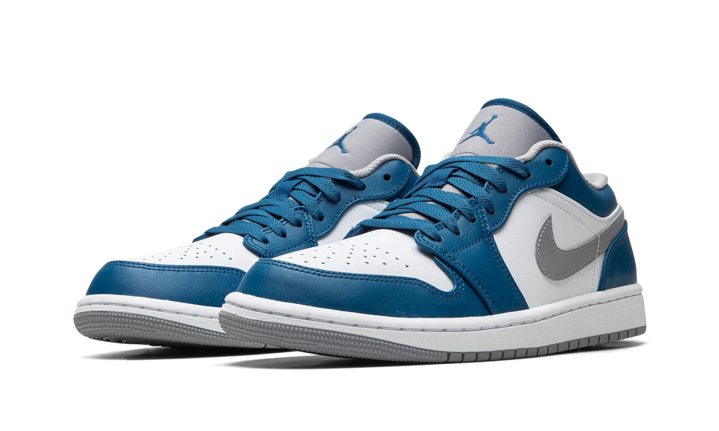 Air Jordan 1 Low True Blue Cement