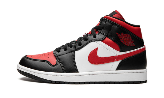 Air Jordan 1 Mid White Black Red