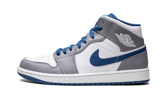 Air Jordan 1 Mid Cement True Blue