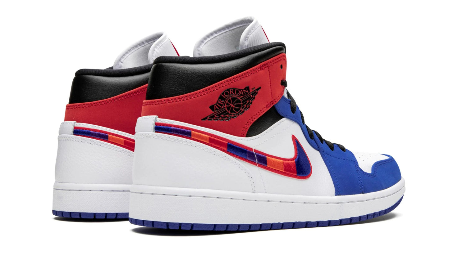 Air Jordan 1 Mid Multicolored Swoosh
