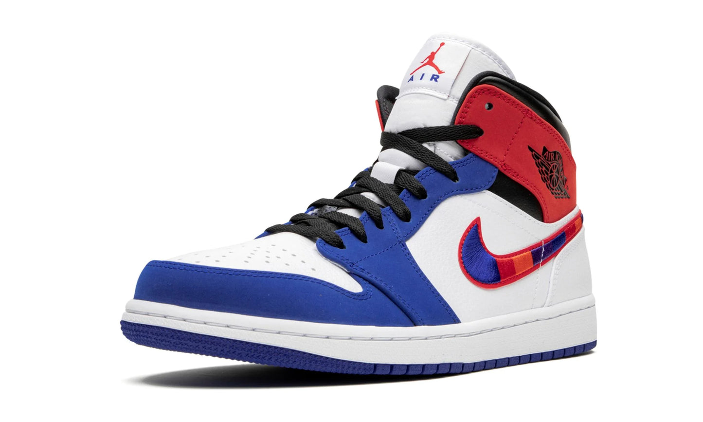 Air Jordan 1 Mid Multicolored Swoosh