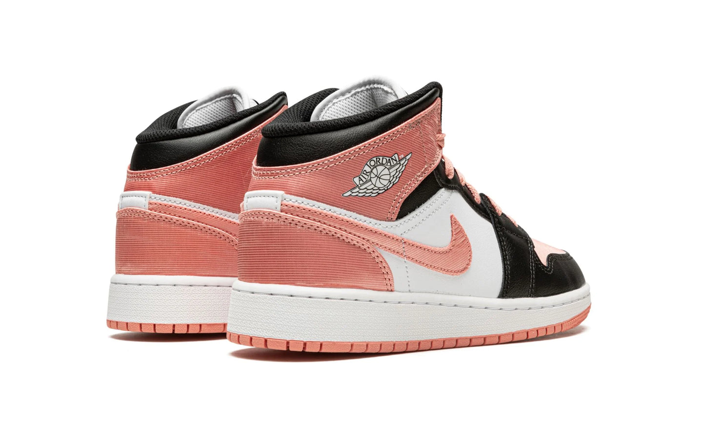 Air Jordan 1 Mid GS White Light Madder Root