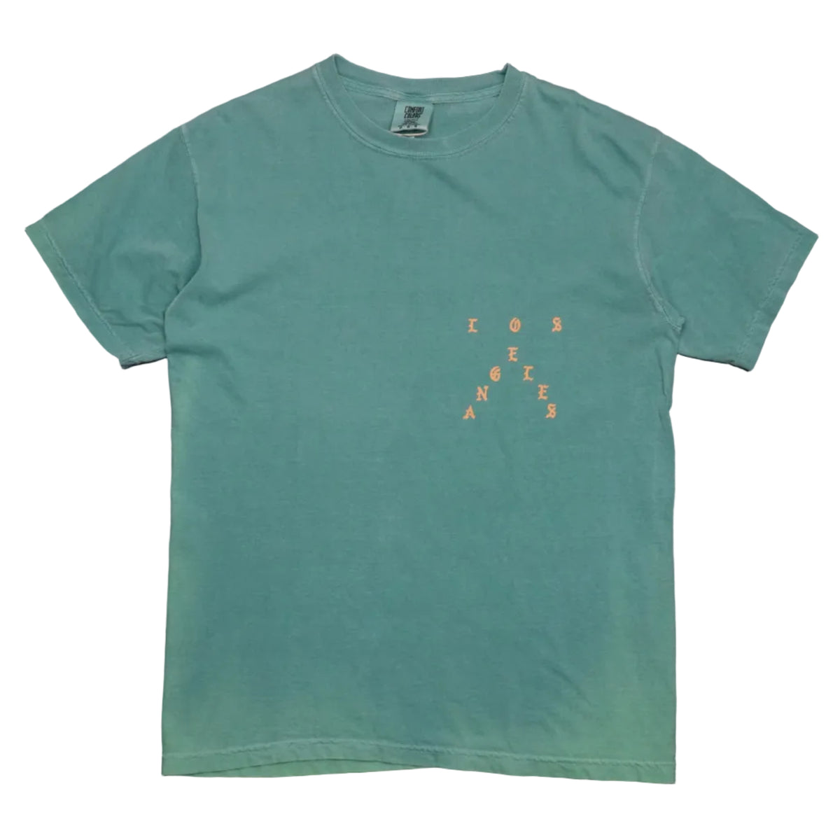 Pre-owned Kanye West The Life Of Pablo T-Shirt in turquoise, front view