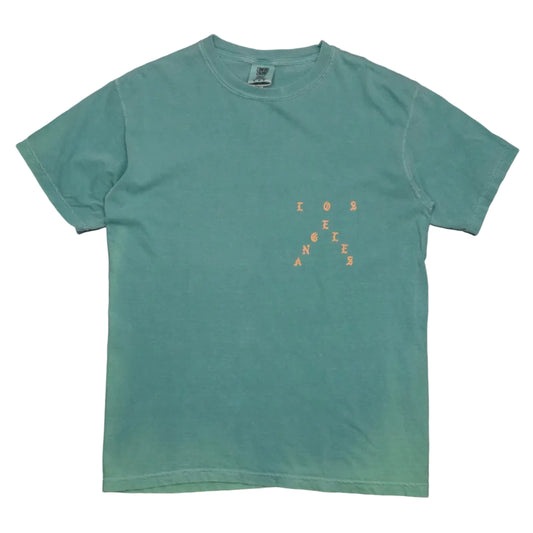 Pre-owned Kanye West The Life Of Pablo T-Shirt in turquoise, front view