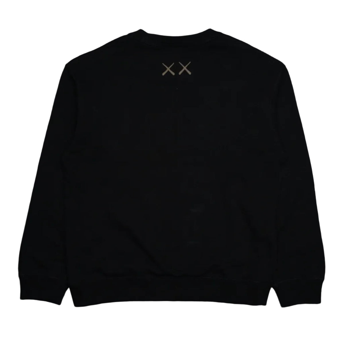 Pre-owned KAWS x Uniqlo Companion Family Black Sweatshirt, back view