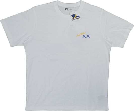 Kaws x Uniqlo Blue Figure White T-Shirt - Kaws - SecondPlace