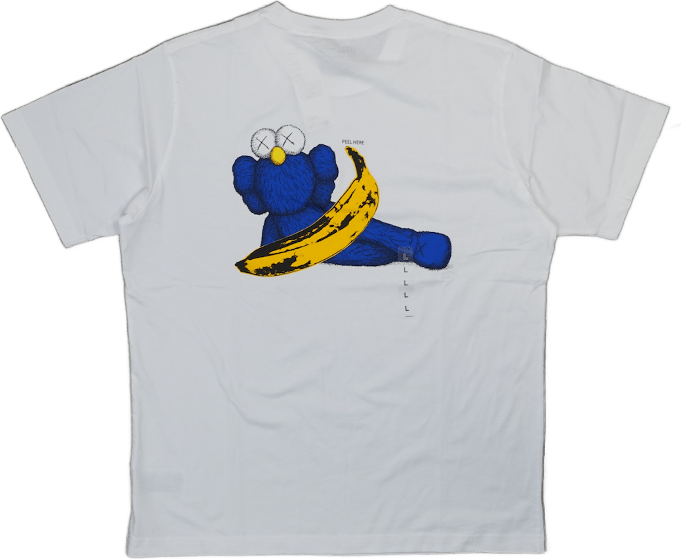 Kaws x Uniqlo Blue Figure White T-Shirt - Kaws - SecondPlace