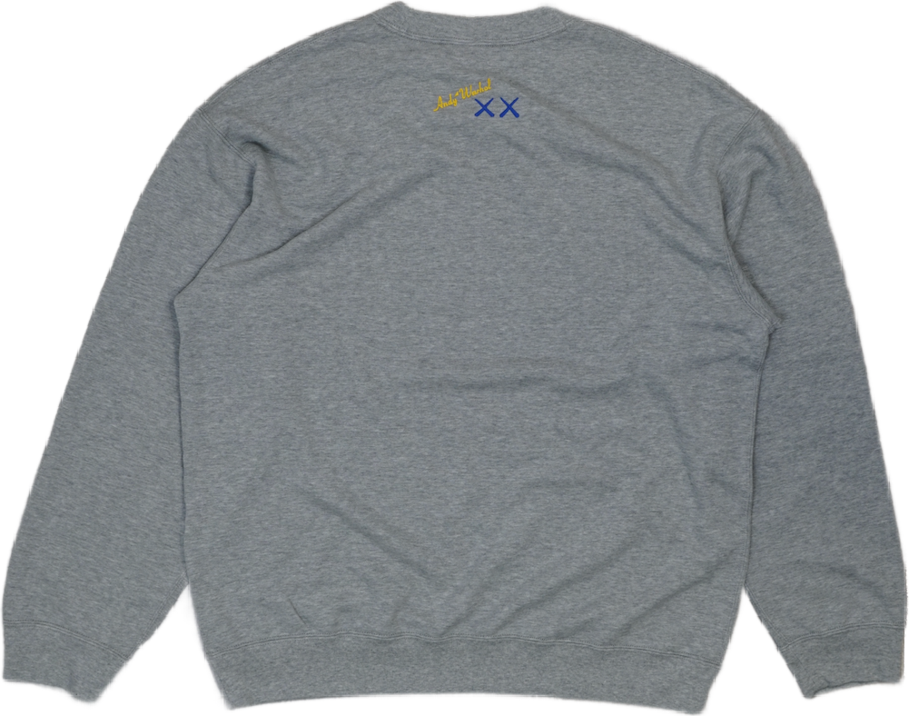 KAWS x Uniqlo Blue Figure Grey Sweatshirt