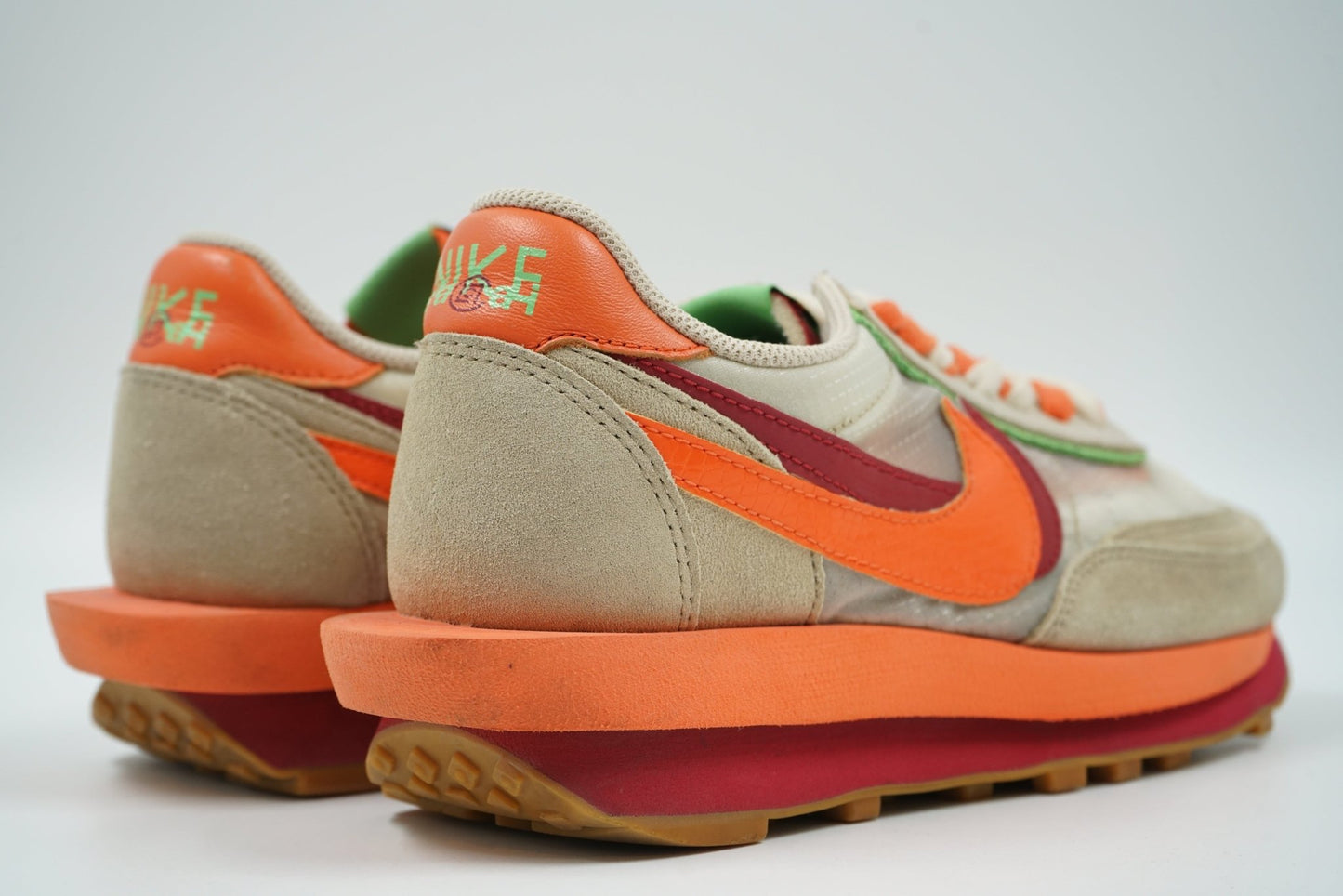 LD Waffle Sacai CLOT Kiss Of Death Net Orange Blaze - Nike - SecondPlace