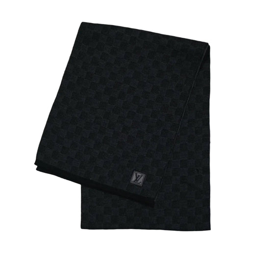 Louis Vuitton Black Damier Scarf - Louis Vuitton - SecondPlace
