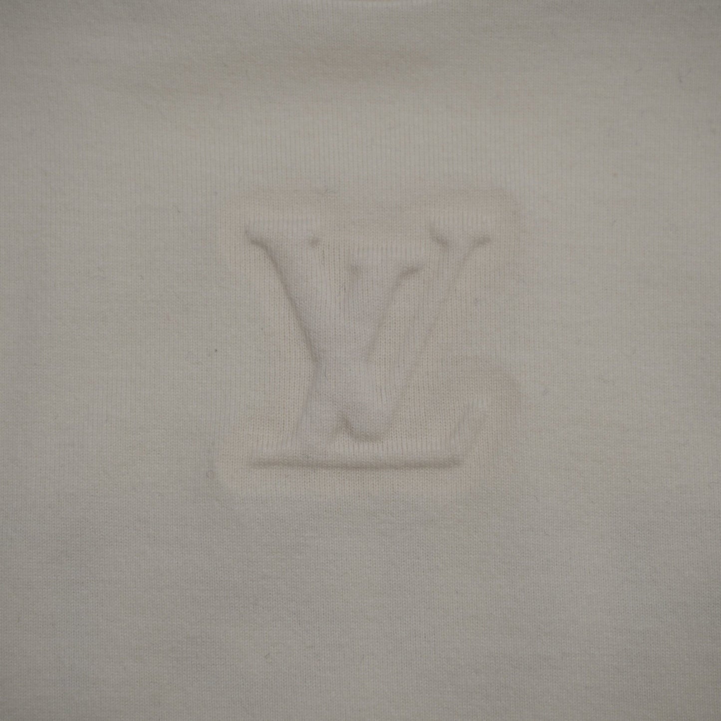 Louis Vuitton Embossed Chest Logo White T-Shirt - Louis Vuitton - SecondPlace