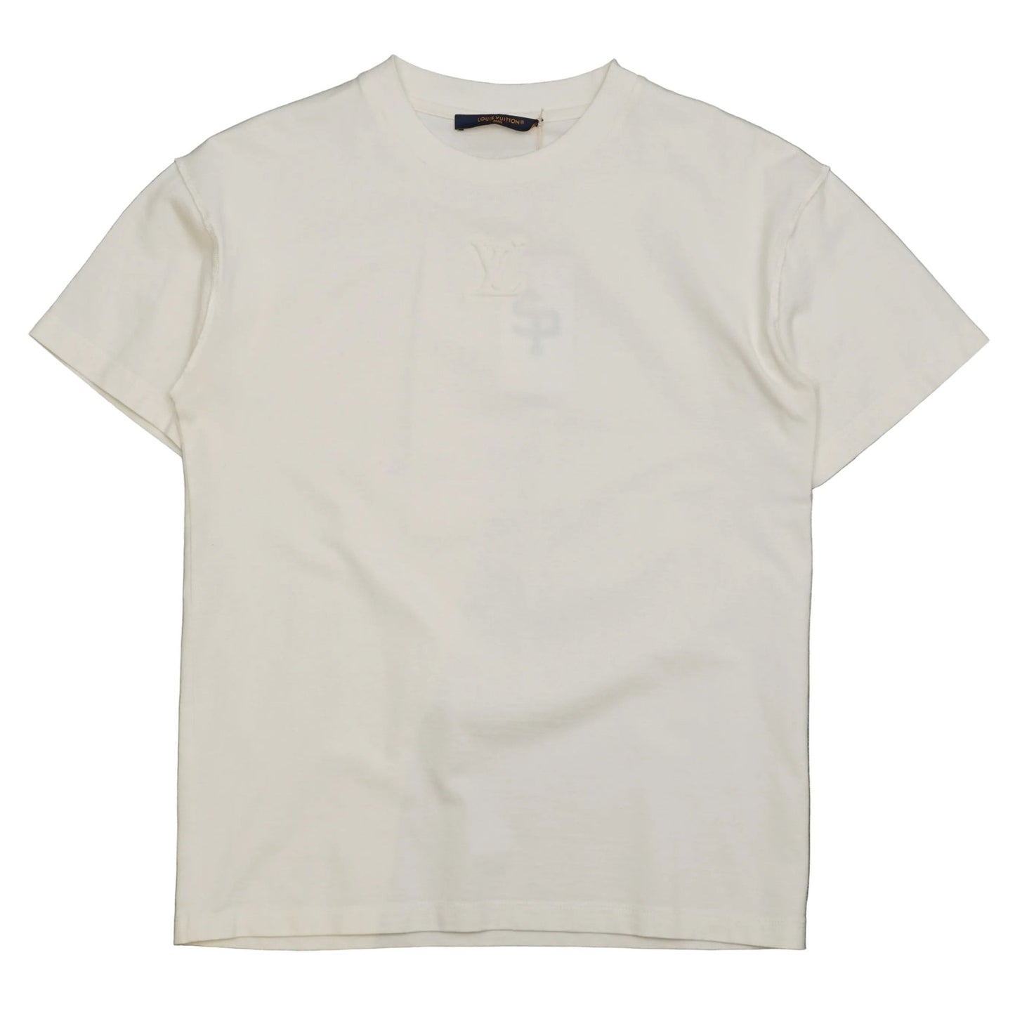 Louis Vuitton Embossed Chest Logo White T-Shirt - Louis Vuitton - SecondPlace