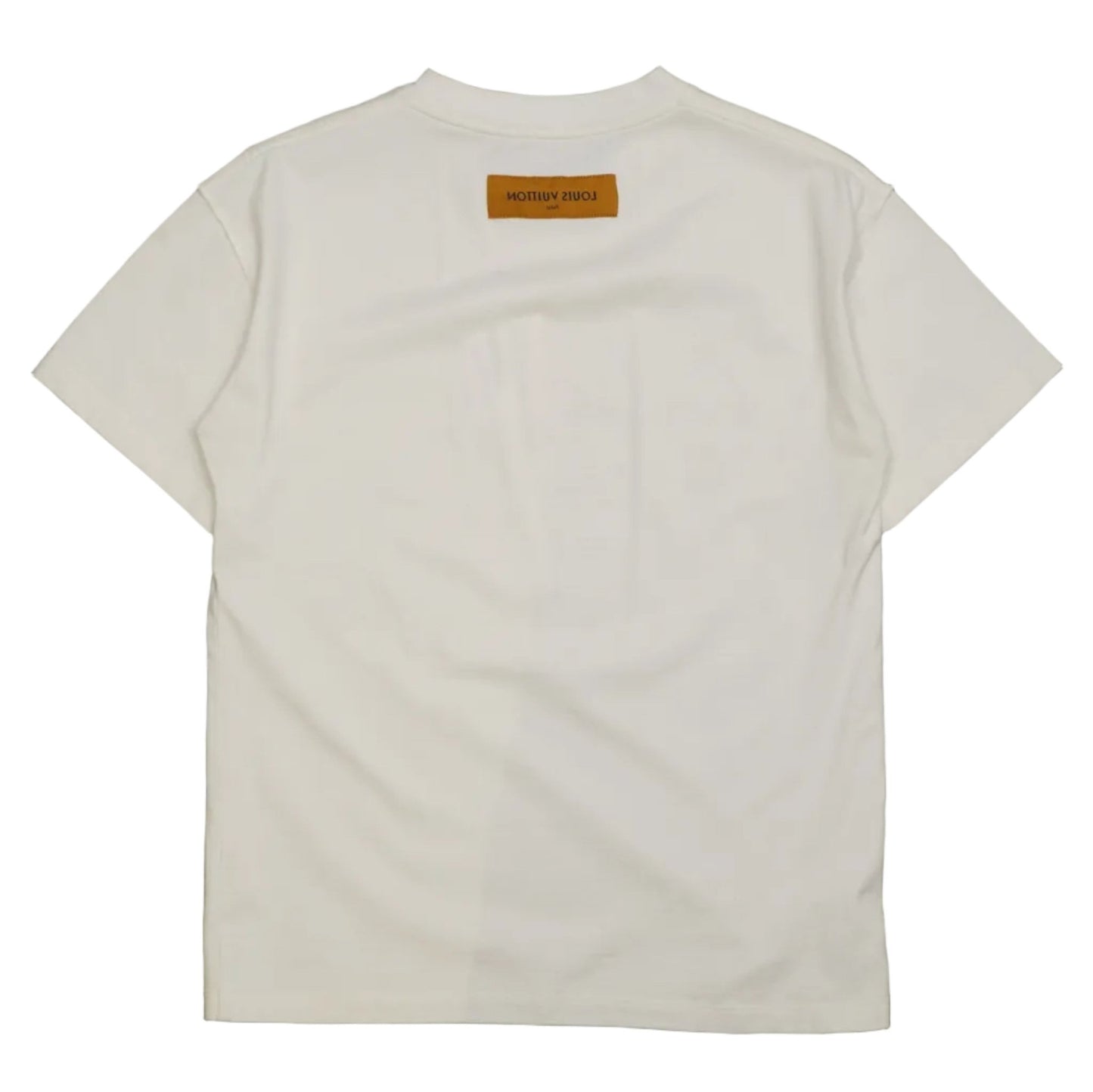 Louis Vuitton Embossed Chest Logo White T-Shirt - Louis Vuitton - SecondPlace