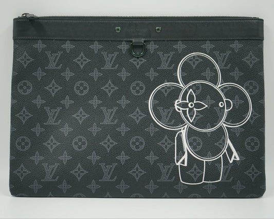 Louis Vuitton Pochette Apollo Monogram Vivienne Eclipse Black - Louis Vuitton - SecondPlace
