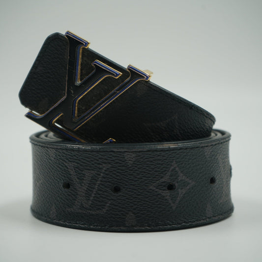 Louis Vuitton Reversible Black/Blue Buckle Black Monogram Belt - Louis Vuitton - SecondPlace