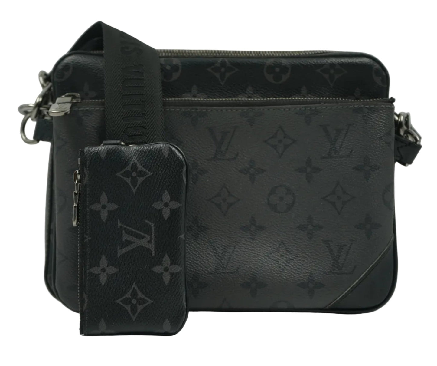 Louis Vuitton Trio Monogram Eclipse Messenger Grey/Black Bag - Louis Vuitton - SecondPlace