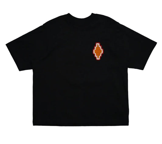 Marcelo Burlon Macrame Cross Patch Black T-Shirt - Marcelo Burlon - SecondPlace