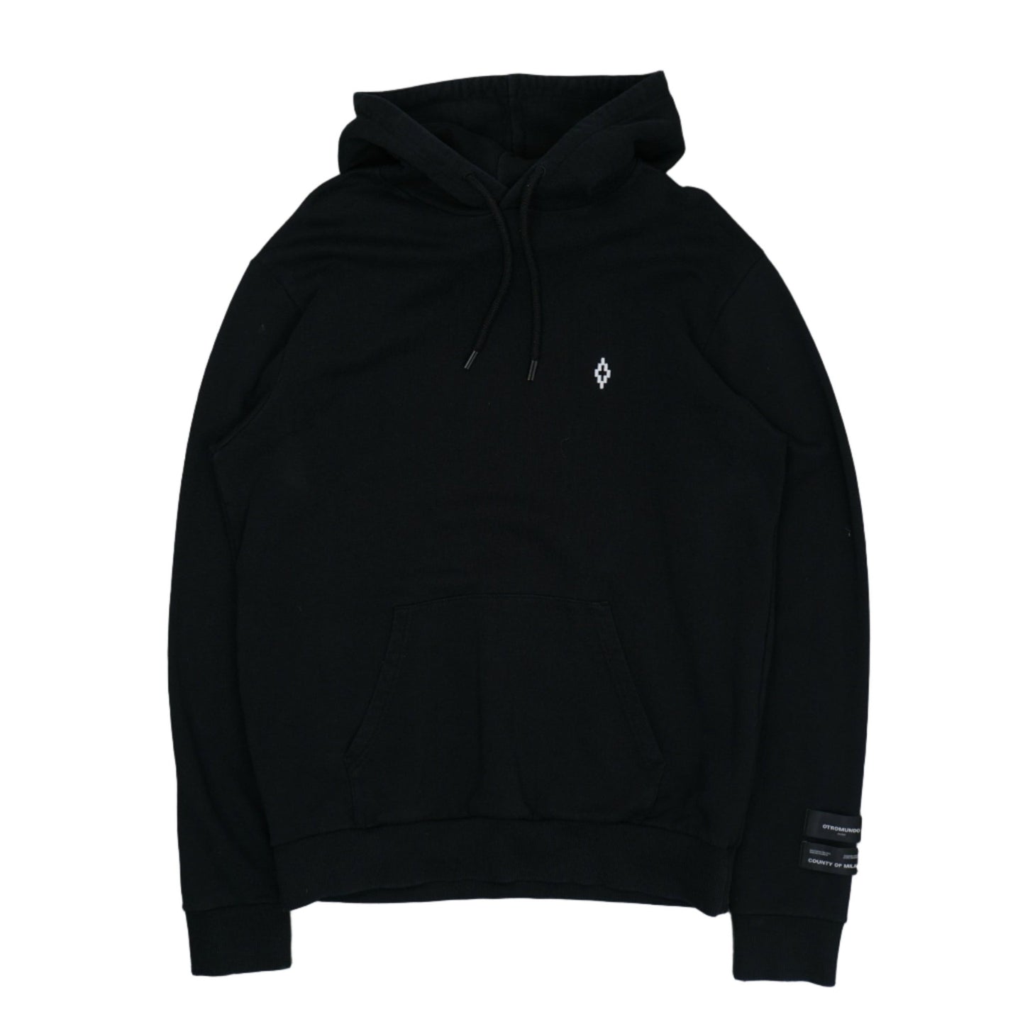 Marcelo Burlon Mini Chest Logo Black Hoodie - Marcelo Burlon - SecondPlace