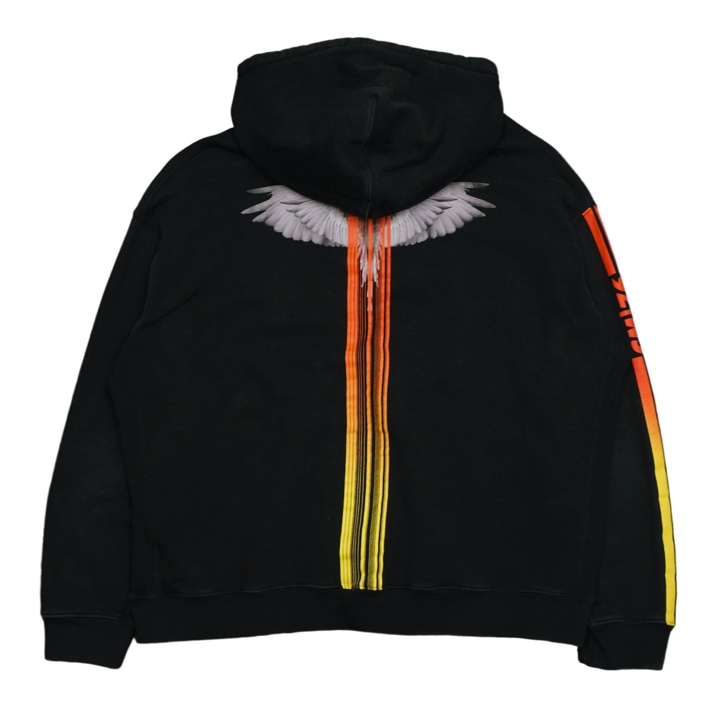 Marcelo Burlon Striped Black Zip Hoodie - Marcello Burlon - SecondPlace