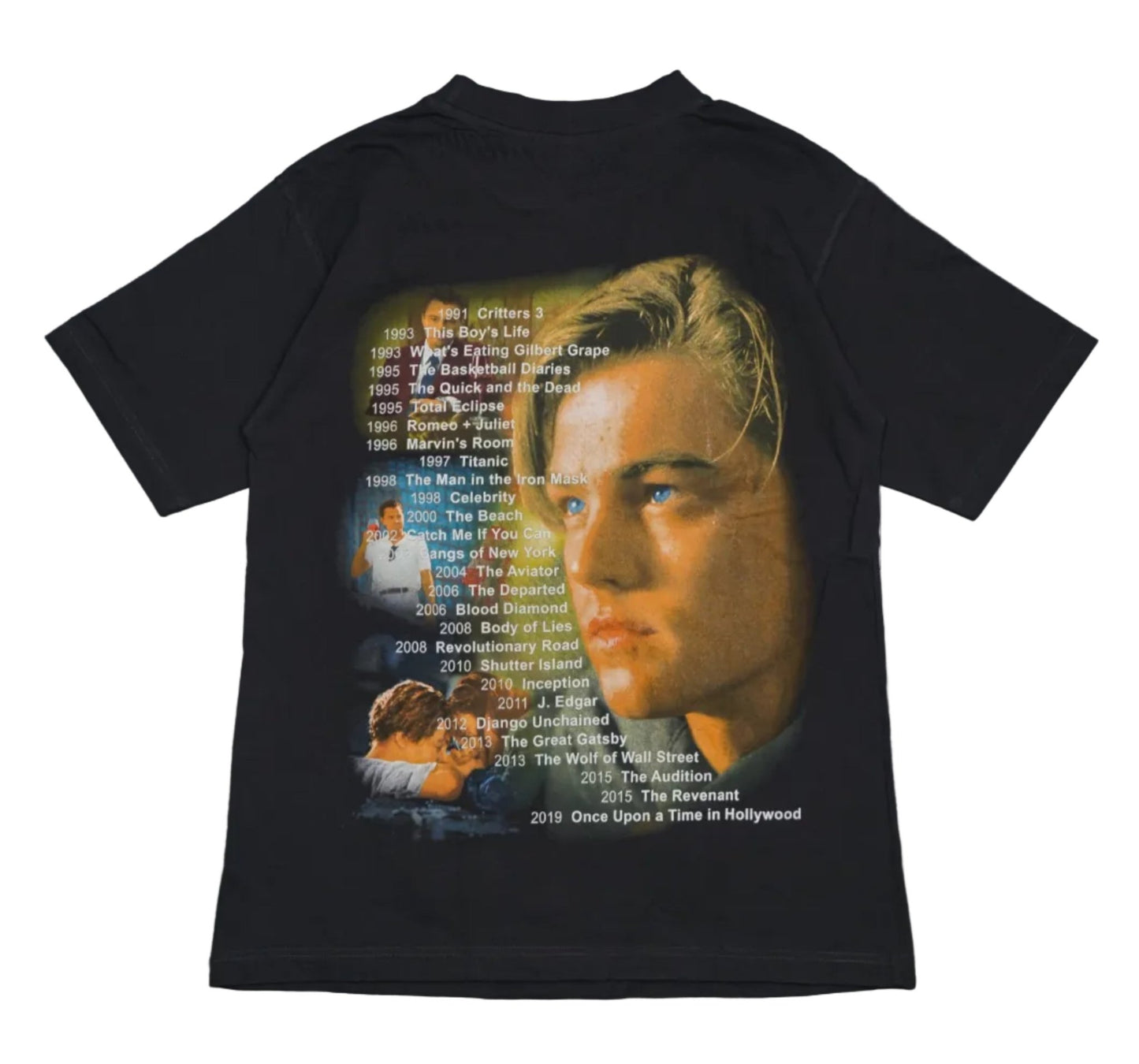 Marino Morwood Leonardo Di Caprio Black T-Shirt - Marino Morwood - SecondPlace