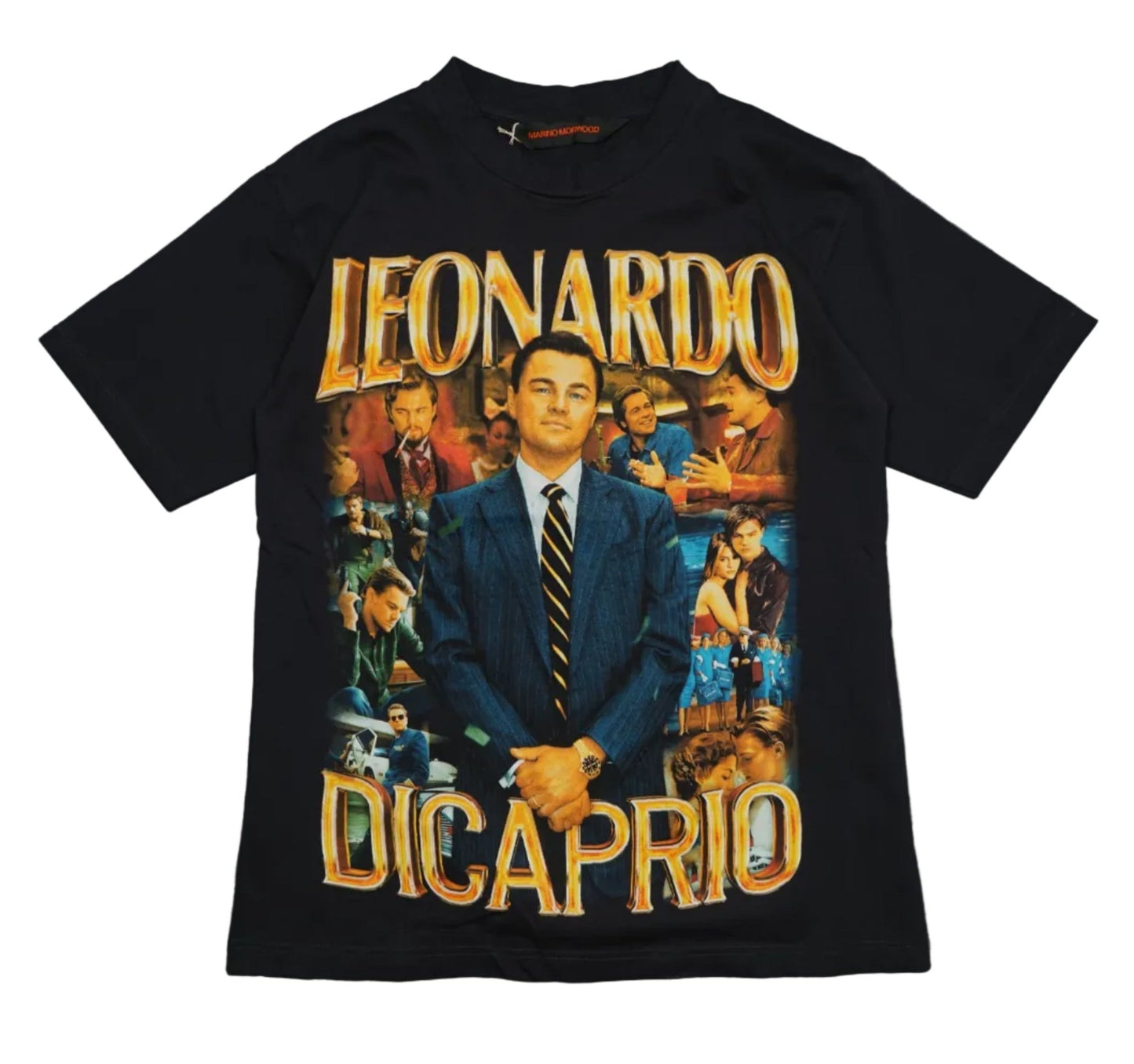 Marino Morwood Leonardo Di Caprio Black T-Shirt - Marino Morwood - SecondPlace
