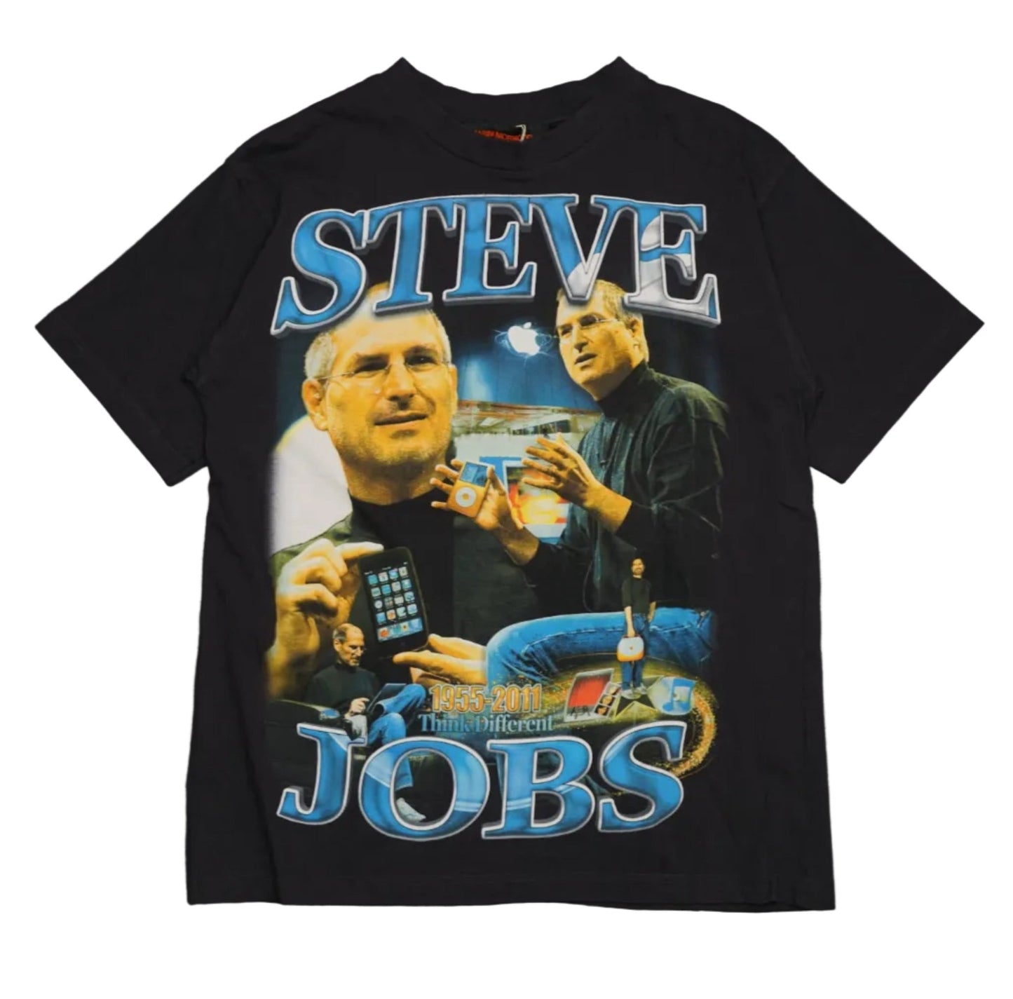 Marino Morwood Steve Jobs Black T-Shirt - Marino Morwood - SecondPlace